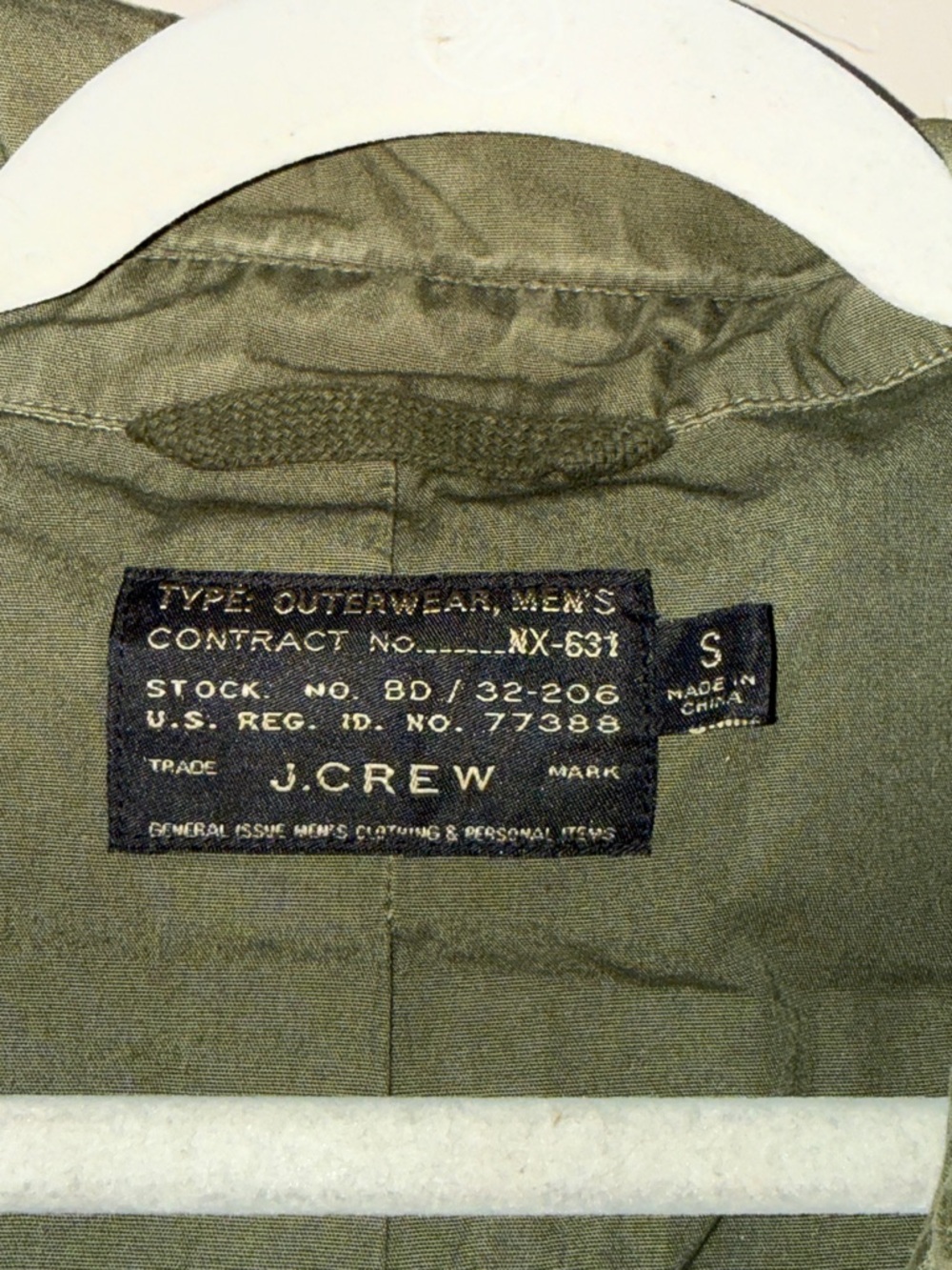 J. Crew army green vintage utility pocket jacket men’s size small - Picture 3 of 7